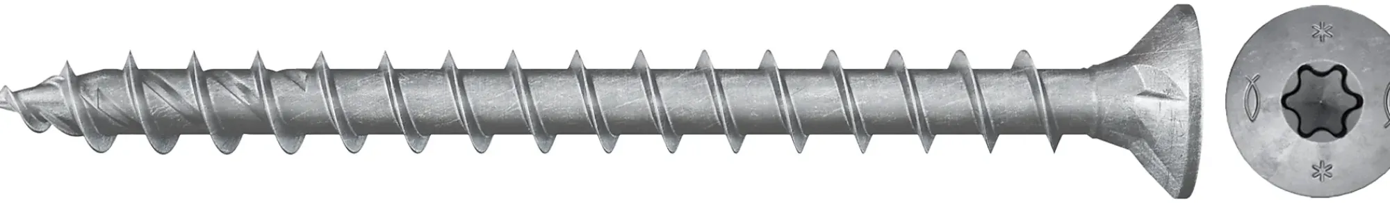 Treskrue Senkhode 6,0x100mm C5 Utendørs-Fischer