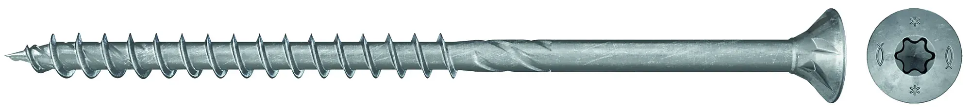 Treskrue Senkhode 5,0x100mm C5 Utendørs-Fischer