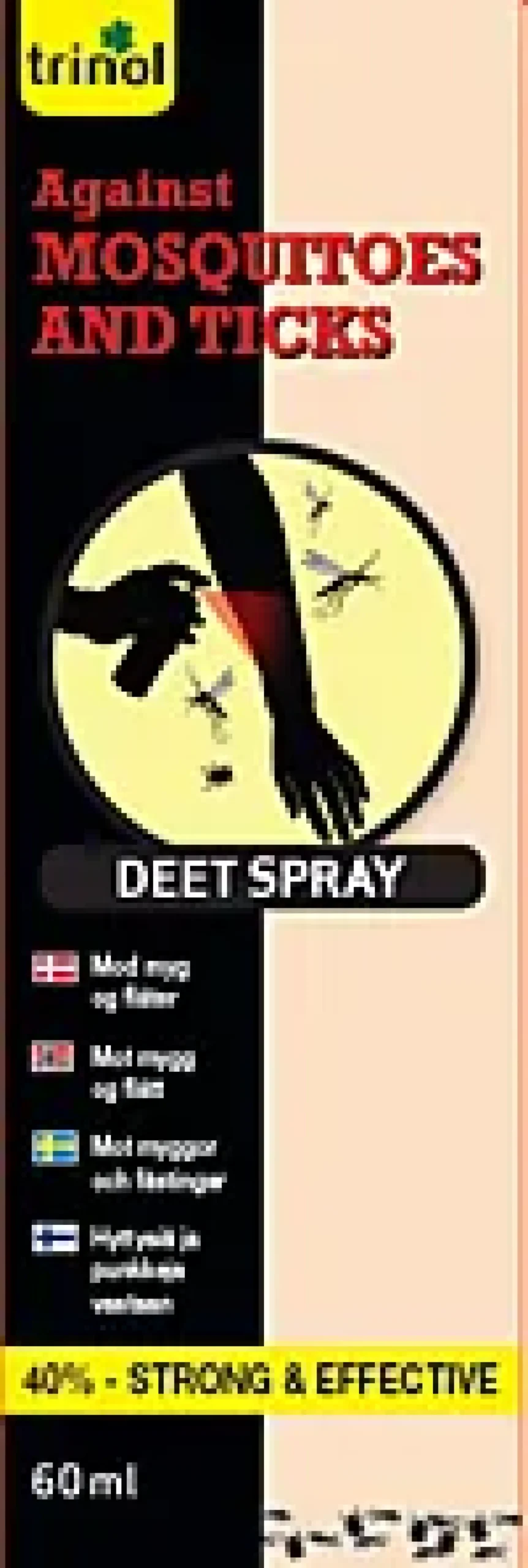 DEET SPRAY 40% MYGG OG FLÅTT-Trinol Outlet