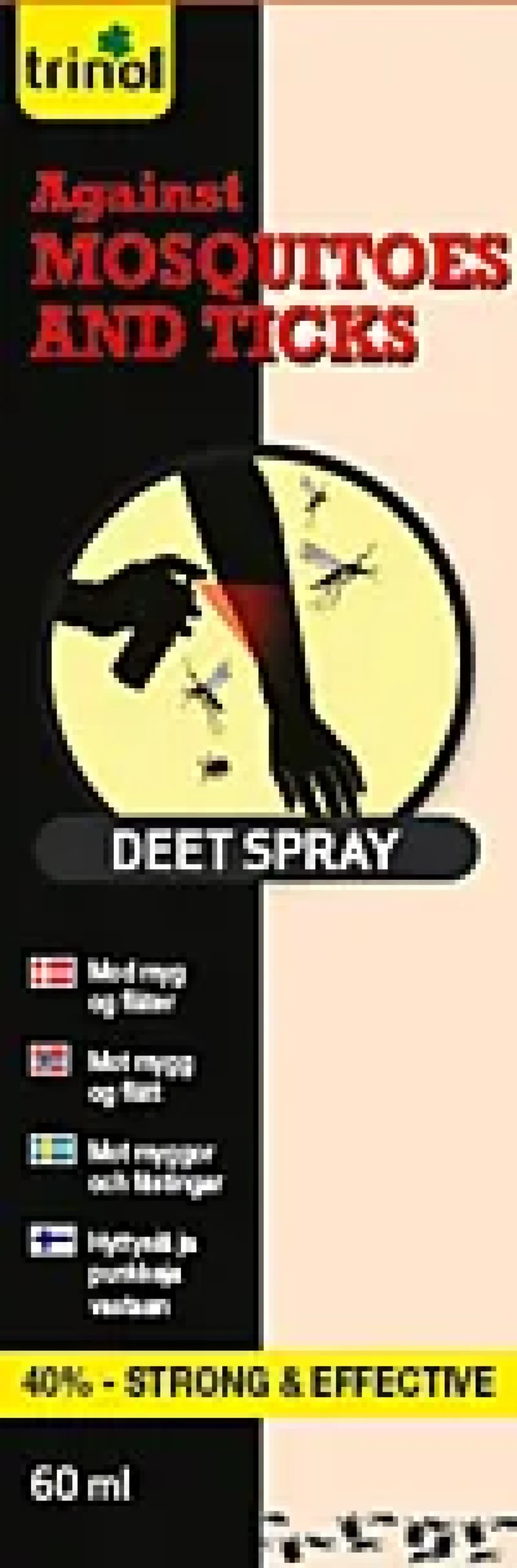 DEET SPRAY 40% MYGG OG FLÅTT-Trinol Outlet