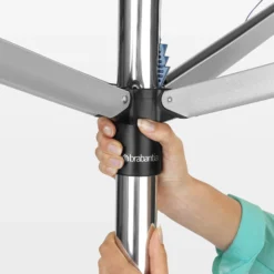 Tørkestativ utendørs Topspinner 50m med metalljordspyd-Brabantia Discount