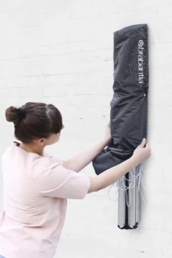 TØRKESTATIV WALLFIX VEGGHENGT UTTREKKBART BESKYTTELSESTRE-Brabantia Hot