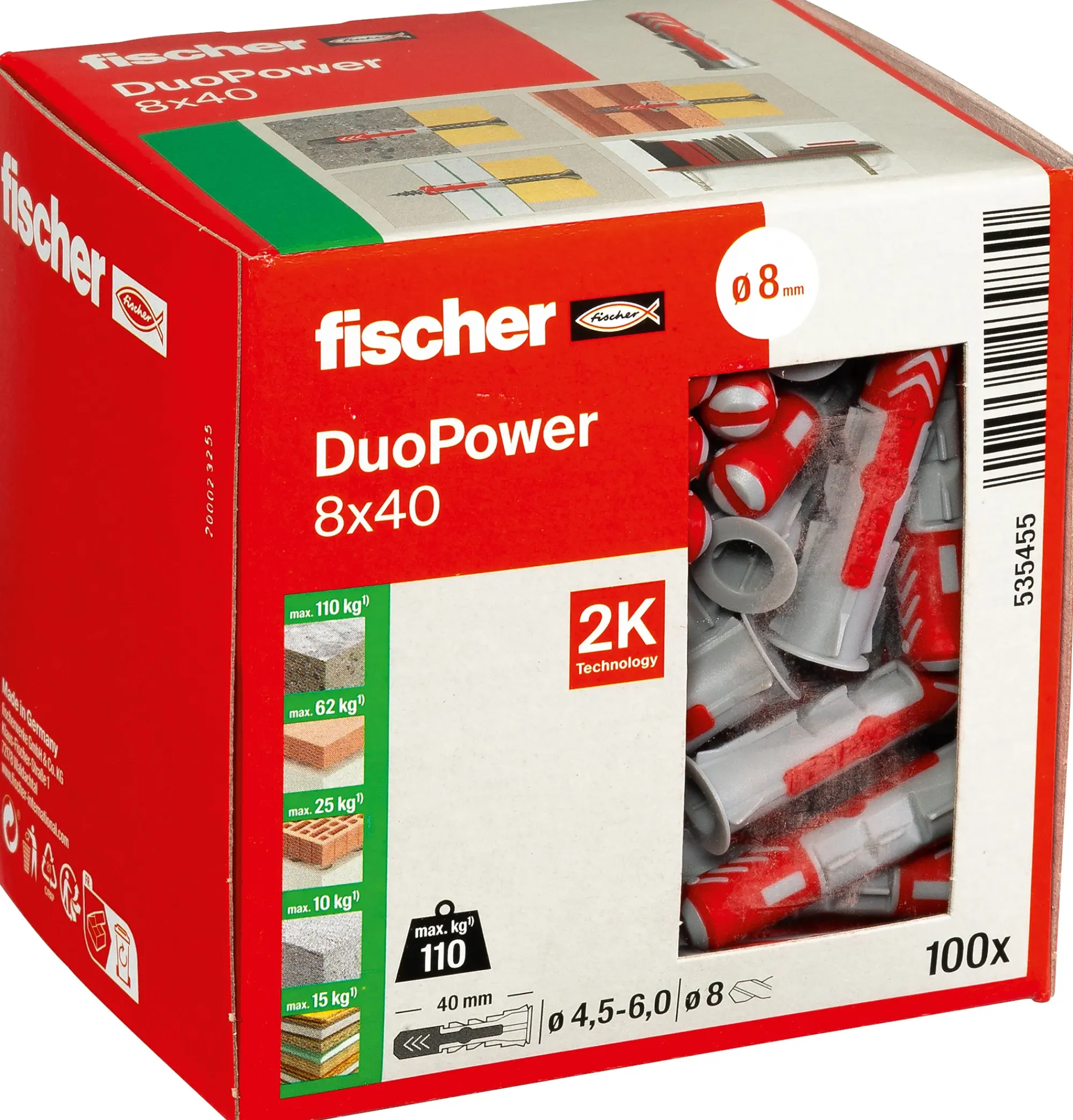 Universalplugg Duopower 8x40mm 100 Stk-Fischer Sale