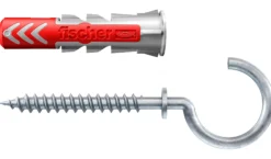 Universalplugg Duopower 6x30 RH BK 6stk med blank krok-Fischer