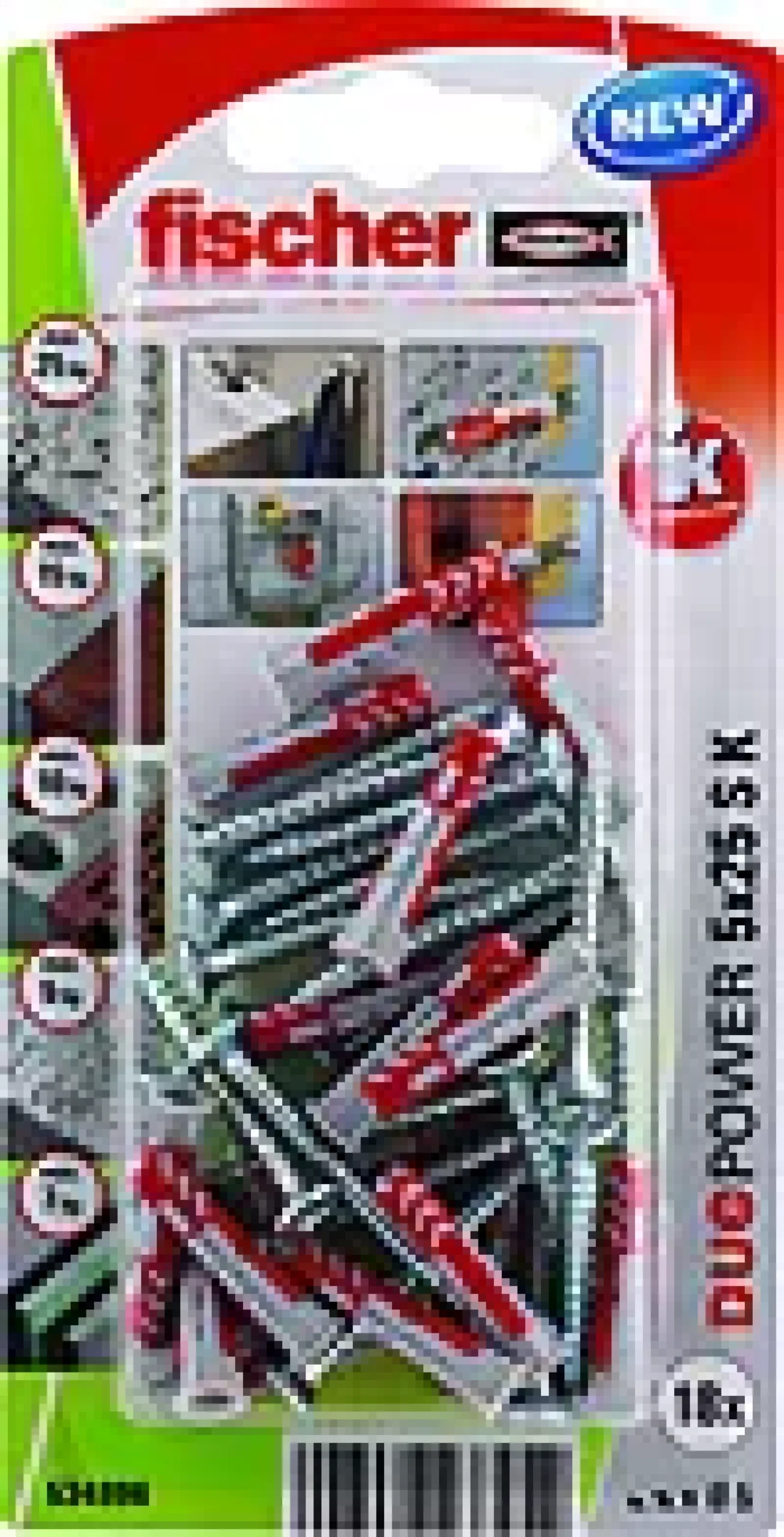 Universalplugg Duopower 5X25 S BK 18stk med skrue-Fischer Online