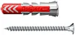 Universalplugg Duopower 6x30 S BK 12stk med skrue-Fischer