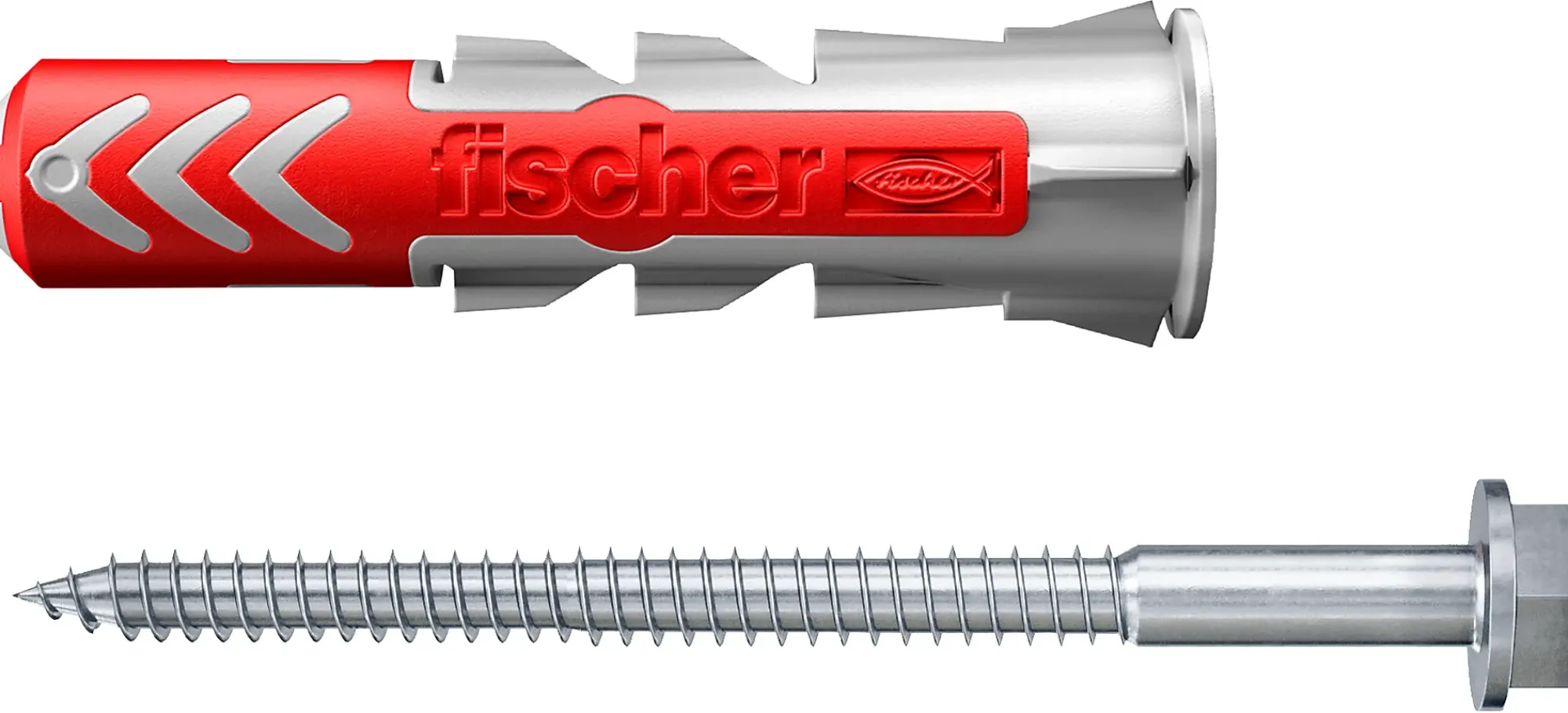 Universalplugg Duopower 10x50 S BK 4stk med sekskantskrue-Fischer Discount