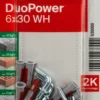 Universalplugg Duopower 6x30 WH BK 6stk med vinkelkrok-Fischer Hot
