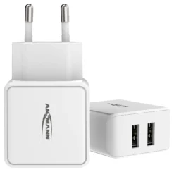 USB-lader 220V 2xUSB/2,4a/12watt-Ansmann Sale