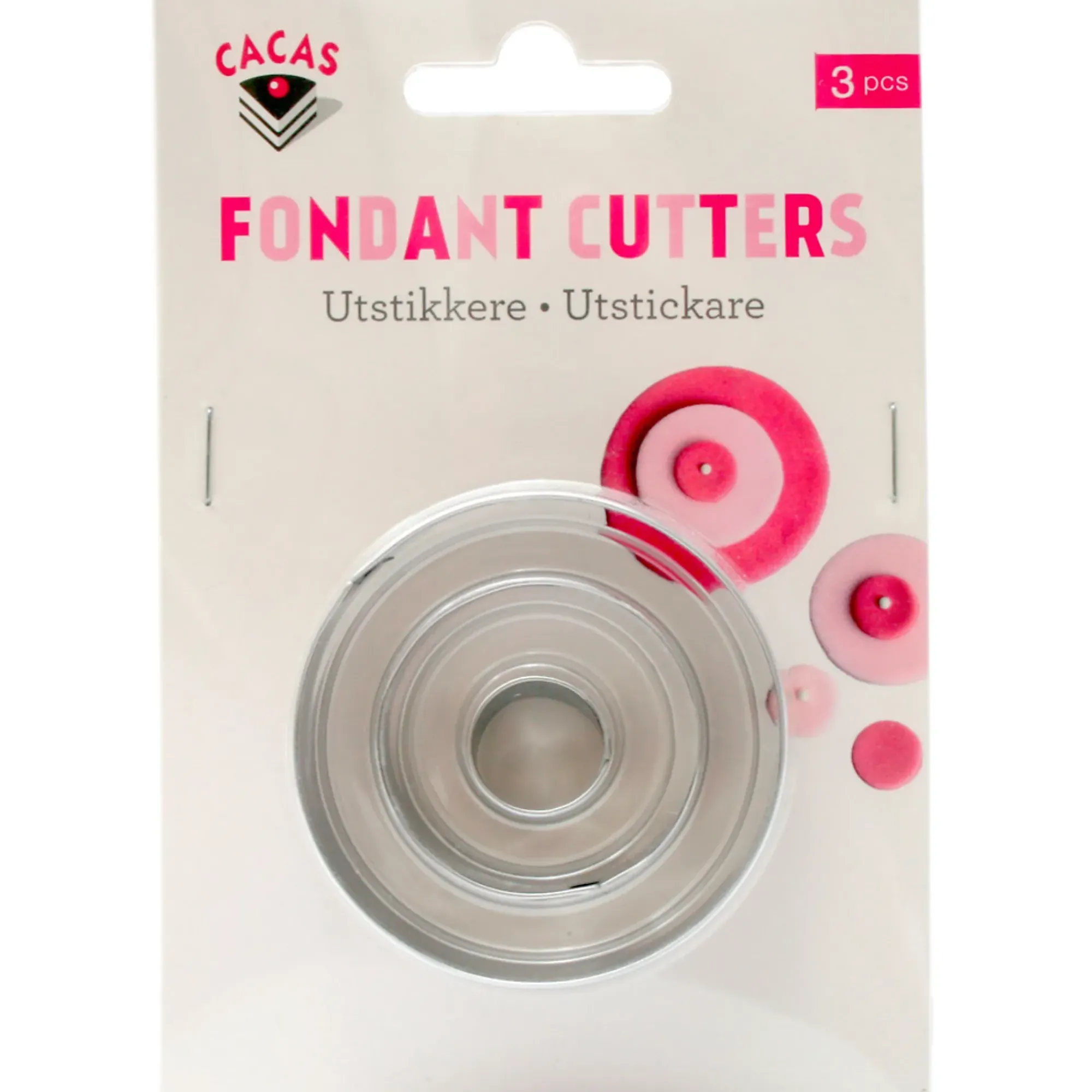 Utstikkere runde 3stk-Cacas