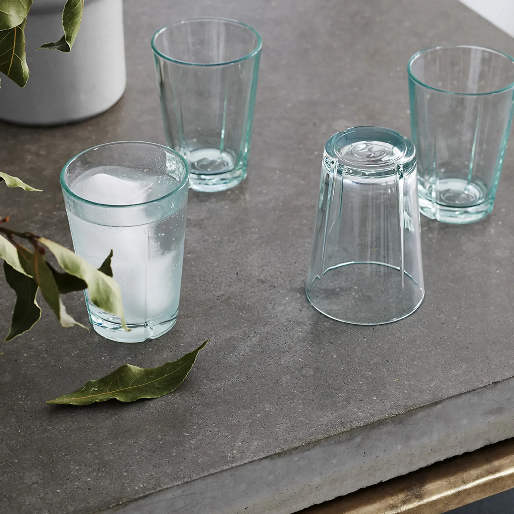 Vannglass Recycled Glass Tone 22cl 4stk-Rosendahl Outlet