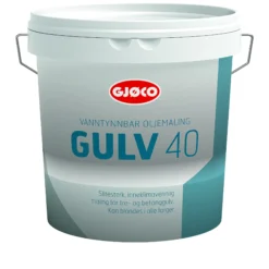 Vanntynnbar gulvmaling i 40-glans A base 2,7l-Gjøco Online