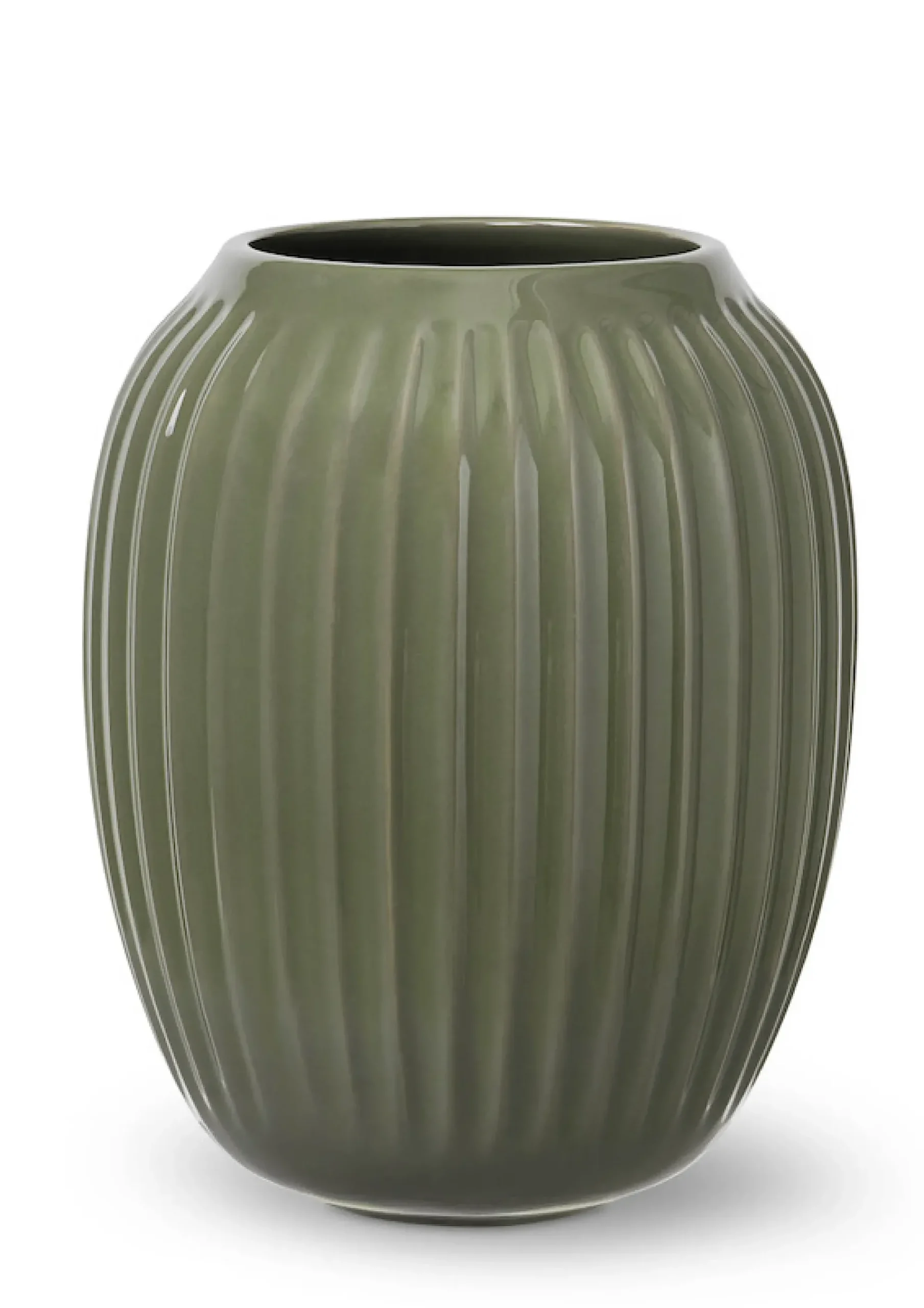 VASE H21 MØRK GRØNN-Kähler Best