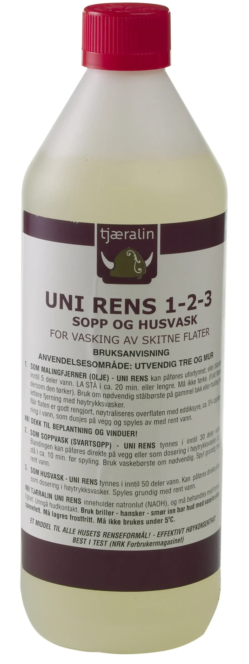 Vaskemiddel uni rens 1-2-3 1l- Best