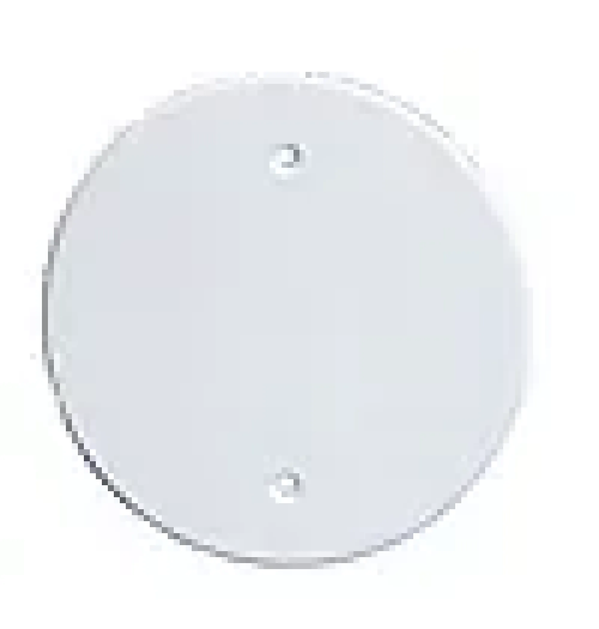 Vegglokk PVC hvit med skruefeste 92mm-Gelia New