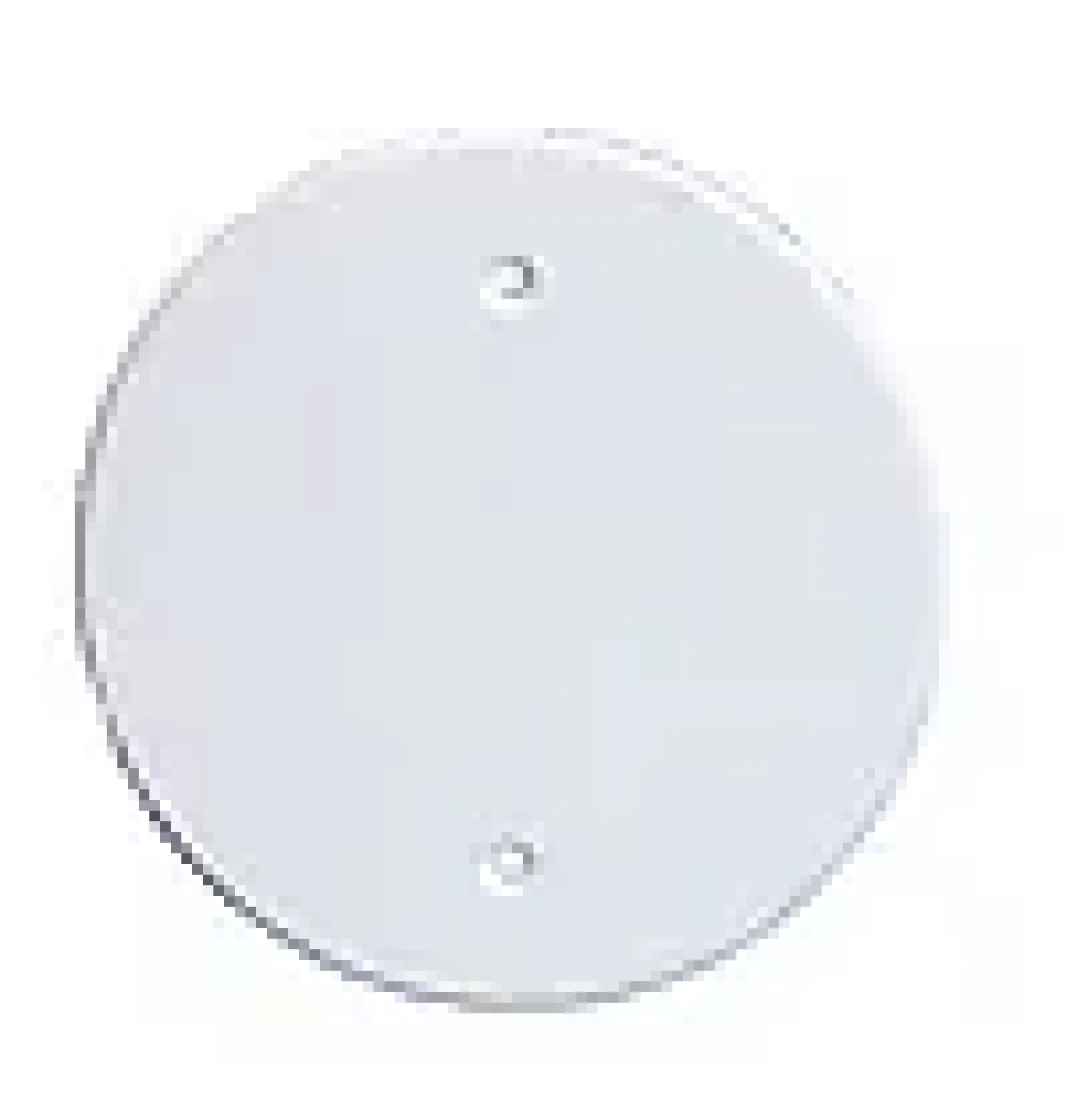 Vegglokk PVC hvit med skruefeste 92mm-Gelia New