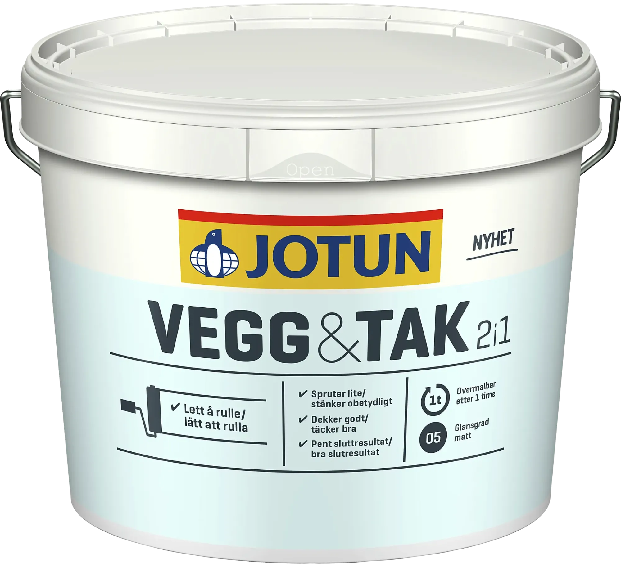 Vegg og tak hvit A base2,7l-Jotun Discount