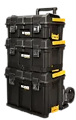 Verktøykassesett Packout 3stk med transporttralle-Ironside Hot