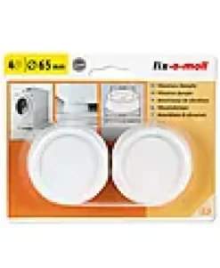 VIBRASJONDEMPER VASKEMASKIN HVIT 4STK Ø65MM-Fix O Moll Clearance