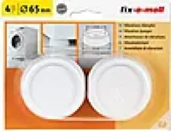 VIBRASJONDEMPER VASKEMASKIN HVIT 4STK Ø65MM-Fix O Moll Clearance