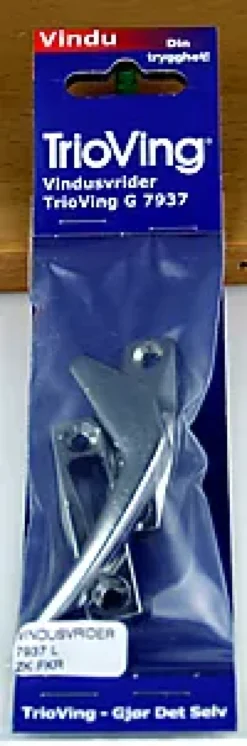 Vindusvrider G7937 venstre forkrommet matt-Assa abloy