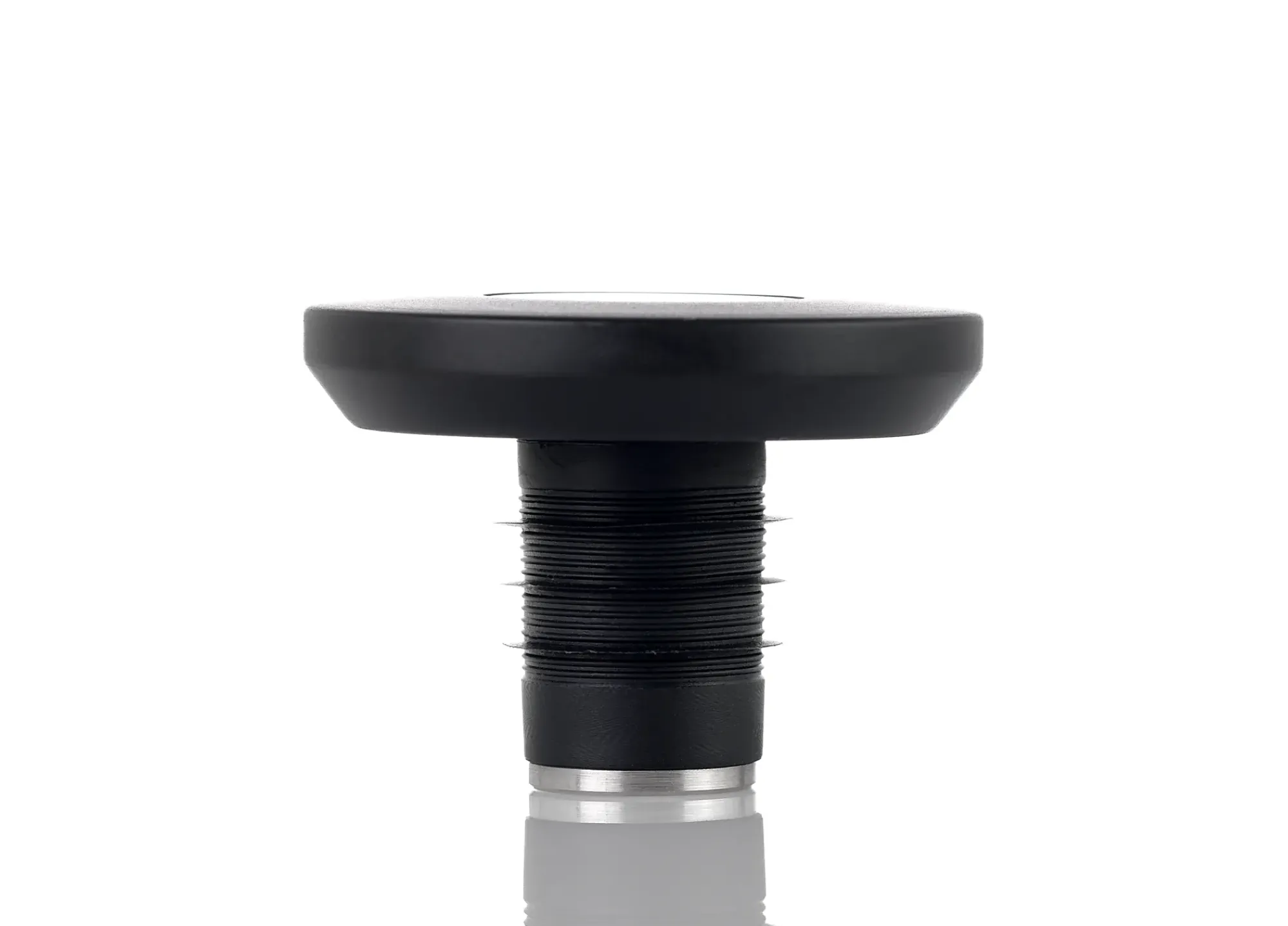 VINSTOPPER D5X3,5CM 18/8 STÅL PLAST SILIKON SVART-Adhoc Best