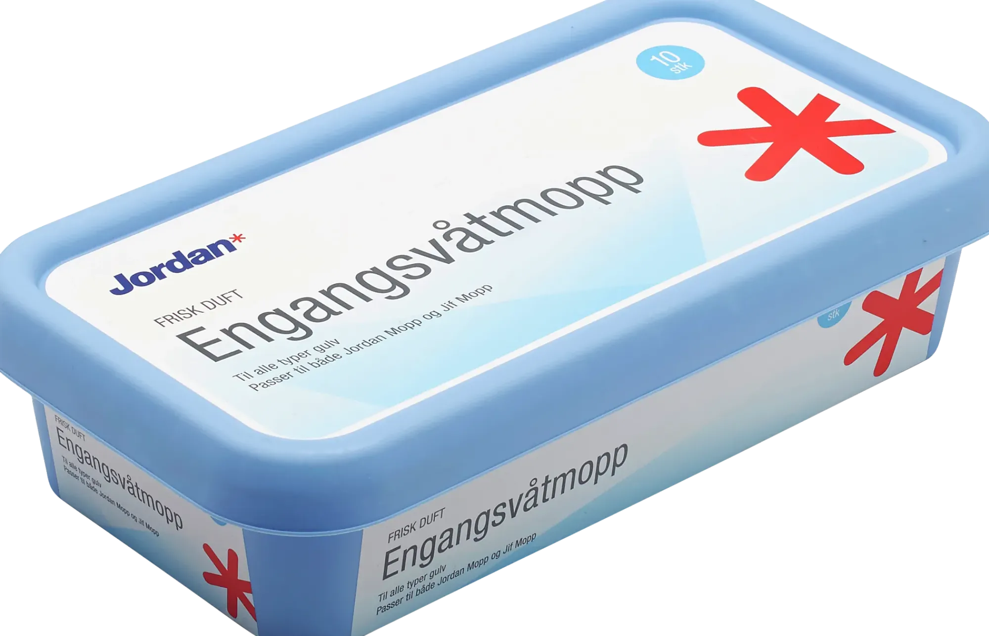 VÅTMOPP ENGANGS 10STK-Jordan