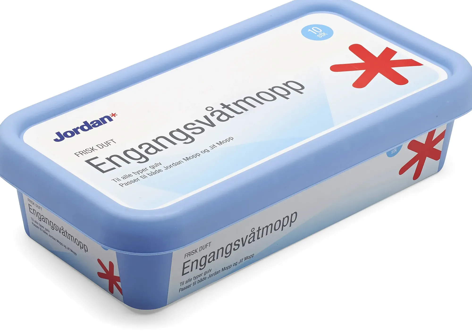 VÅTMOPP ENGANGS 10STK-Jordan