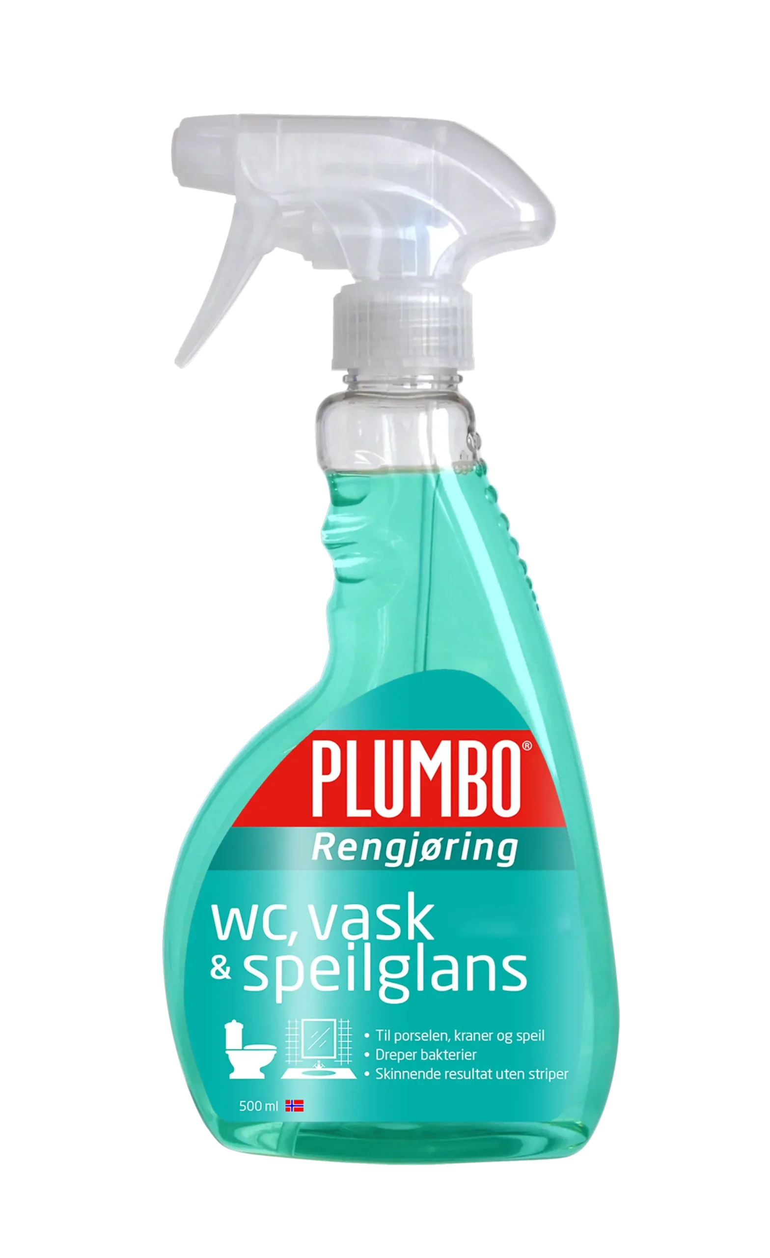 WC VASK & SPEILGLANS 500ML-Plumbo Clearance