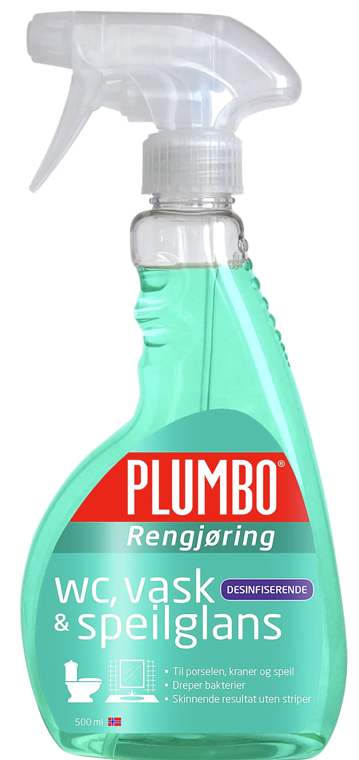 WC VASK & SPEILGLANS 500ML-Plumbo Clearance