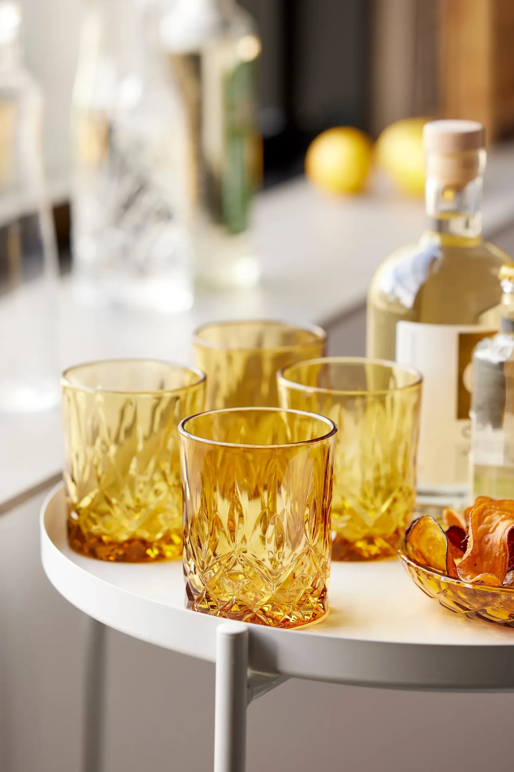 Whiskyglass Sorrento Amber 32cl 4stk-Lyngby glas Hot
