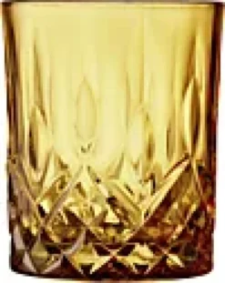 Whiskyglass Sorrento Amber 32cl 4stk-Lyngby glas Hot
